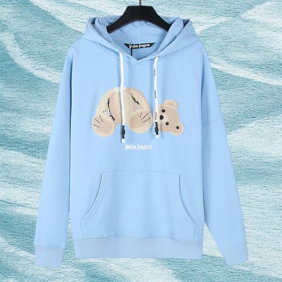 Palm Angels Blue Hoodie